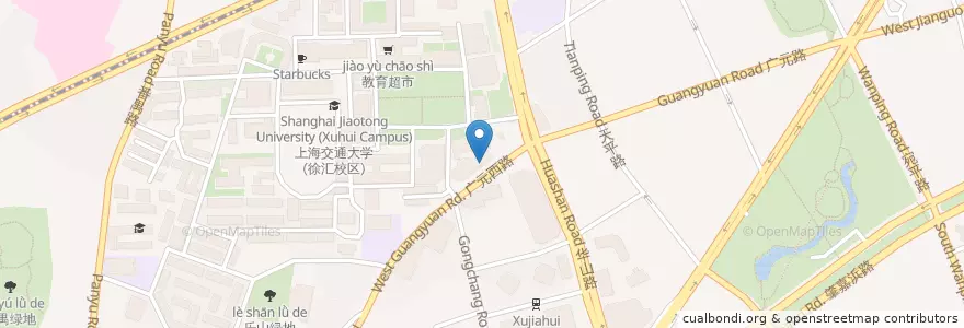 Mapa de ubicacion de 中国银行 en Chine, Shanghai, District De Xuhui.