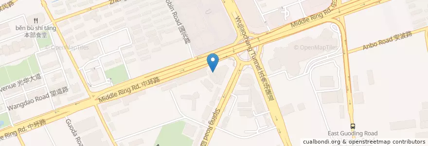 Mapa de ubicacion de 海底捞火锅 en 中国, 上海市, 杨浦区.