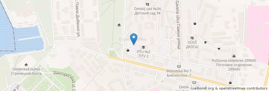 Mapa de ubicacion de Аптека #1 en Russia, South Federal District, Sevastopol, Sevastopol, Гагаринский Район, Гагаринский Округ.