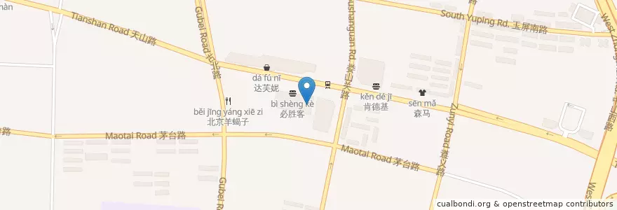 Mapa de ubicacion de 好乐迪 en China, Shanghai, Changning District.