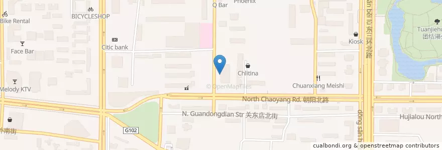 Mapa de ubicacion de 海底捞火锅 en 중국, 베이징시, 허베이성, 朝阳区 / Chaoyang.
