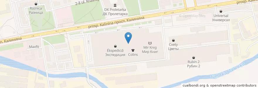 Mapa de ubicacion de Coffee Like en Russland, Föderationskreis Zentralrussland, Oblast Twer, Городской Округ Тверь, Калининский Район.