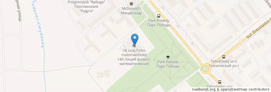Mapa de ubicacion de Coffee Like en Rusia, Distrito Federal Central, Óblast De Tambov, Тамбовский Район, Городской Округ Тамбов.
