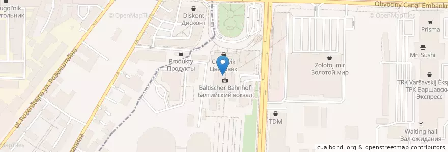 Mapa de ubicacion de Coffee Like en Russland, Föderationskreis Nordwest, Oblast Leningrad, Sankt Petersburg, Адмиралтейский Район, Округ Измайловское.