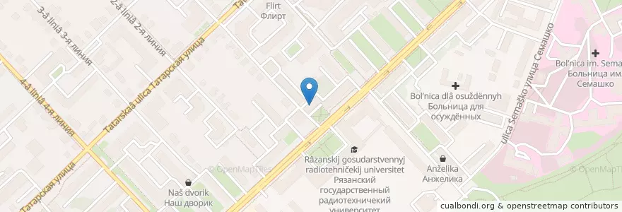 Mapa de ubicacion de Coffee Like en Rússia, Distrito Federal Central, Рязанская Область, Городской Округ Рязань.