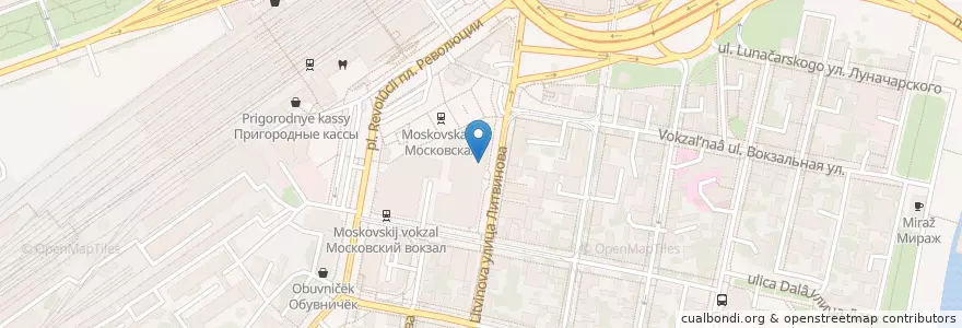 Mapa de ubicacion de Coffee Like en Rusia, Приволжский Федеральный Округ, Óblast De Nizhni Nóvgorod, Городской Округ Нижний Новгород.