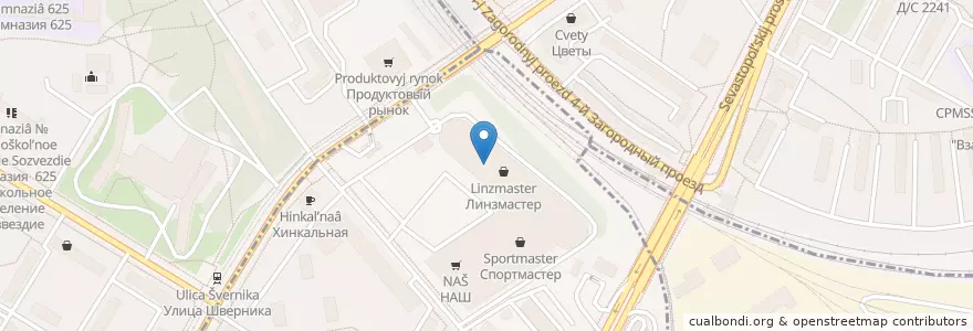 Mapa de ubicacion de Coffee Like en 러시아, Центральный Федеральный Округ, Москва, Юго-Западный Административный Округ.