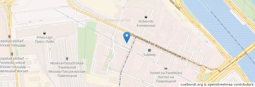 Mapa de ubicacion de Coffee Like en Russie, District Fédéral Central, Moscou, Центральный Административный Округ, Район Замоскворечье.