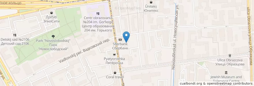 Mapa de ubicacion de Coffee Like en 俄罗斯/俄羅斯, Центральный Федеральный Округ, Москва, Район Марьина Роща.