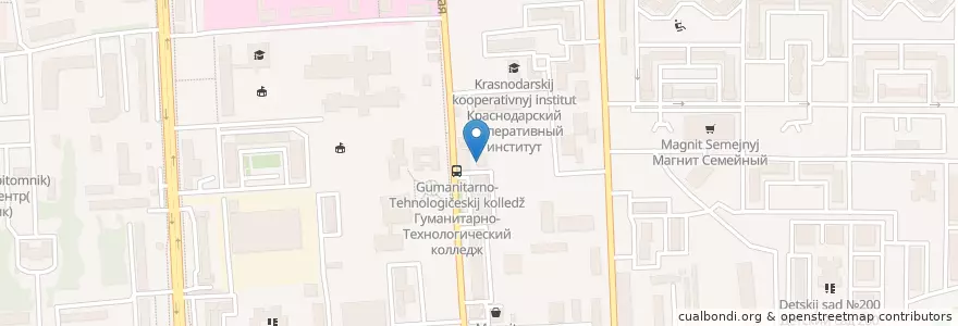 Mapa de ubicacion de Coffee Like en Rusia, Южный Федеральный Округ, Krai De Krasnodar, Городской Округ Краснодар.