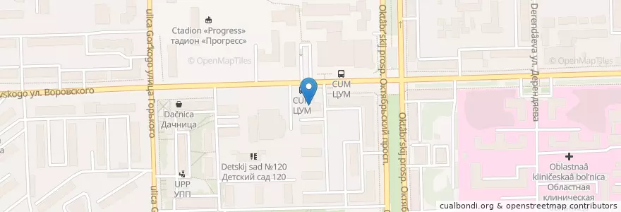 Mapa de ubicacion de Coffee Like en Rusia, Приволжский Федеральный Округ, Óblast De Kírov, Городской Округ Киров.