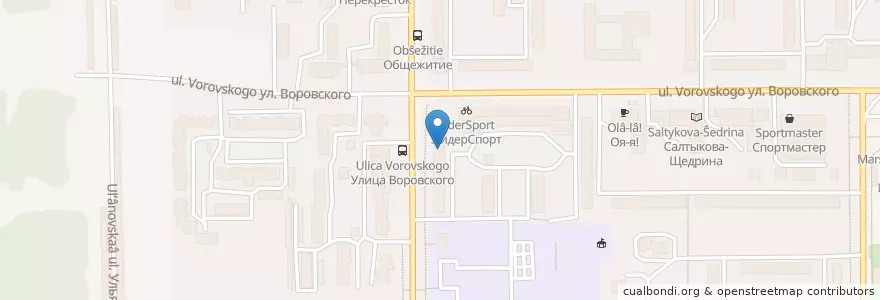 Mapa de ubicacion de Coffee Like en Rusia, Приволжский Федеральный Округ, Óblast De Kírov, Городской Округ Киров.