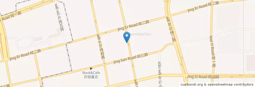 Mapa de ubicacion de 慧康快餐 en China, Shandong, Jinan City, Shizhong District, 大观园街道.