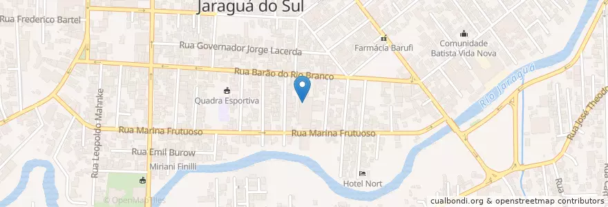 Mapa de ubicacion de Banco 24horas en Brésil, Région Sud, Santa Catarina, Região Geográfica Intermediária De Joinville, Microrregião De Joinville, Jaraguá Do Sul.