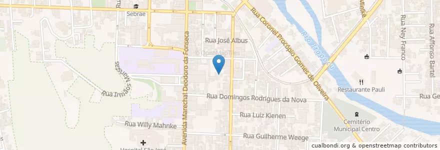 Mapa de ubicacion de Onda Dura en 巴西, 南部, 圣卡塔琳娜, Região Geográfica Intermediária De Joinville, Microrregião De Joinville, Jaraguá Do Sul.
