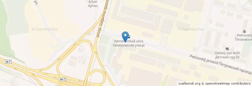 Mapa de ubicacion de Малибу en Rusya Federasyonu, Приволжский Федеральный Округ, Nijniy Novgorod Oblastı, Городской Округ Нижний Новгород.