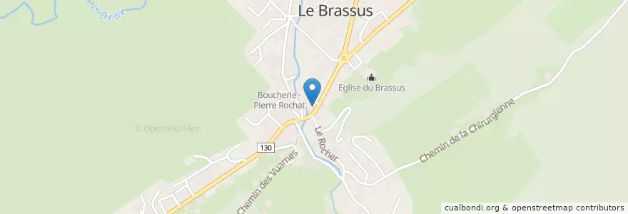 Mapa de ubicacion de Pub ATMO'S en Suíça, Vaud, District Du Jura-Nord Vaudois, Le Chenit.
