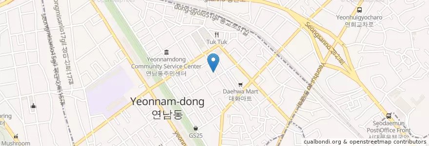 Mapa de ubicacion de another colour en Corea Del Sud, Seul, 마포구, 연남동, 연희동.