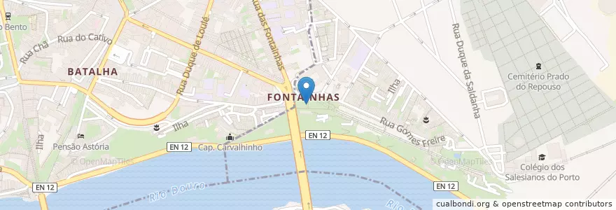 Mapa de ubicacion de Feira dos Passarinhos en Portekiz, Norte, Área Metropolitana Do Porto, Porto, Porto, Bonfim.