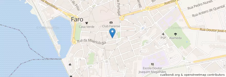 Mapa de ubicacion de Epicur Wine Boutique and Bar en 葡萄牙, Algarve, Algarve, Faro, Faro, Faro.