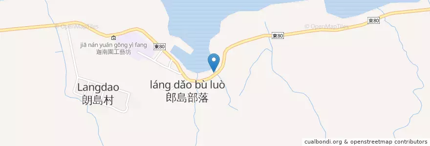 Mapa de ubicacion de 蘭嶼芋頭冰 en تایوان, 臺灣省, 臺東縣, 蘭嶼鄉 Ponso No Tao.