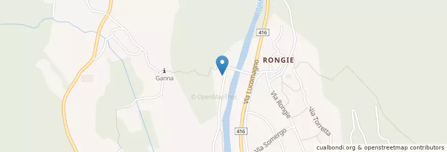 Mapa de ubicacion de Grotto en Schweiz/Suisse/Svizzera/Svizra, Ticino, Distretto Di Blenio, Circolo Di Malvaglia, Serravalle.