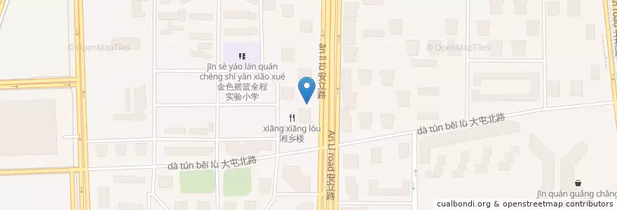 Mapa de ubicacion de 广发银行 en China, Beijing, Hebei, Chaoyang District.