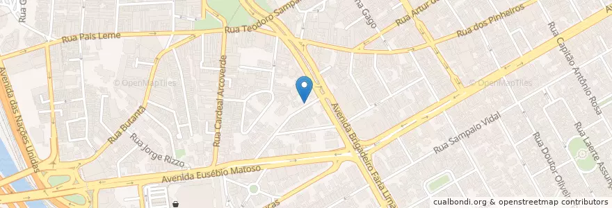 Mapa de ubicacion de Ponto de Táxi Diogo Moreira en Brasile, Regione Sudest, San Paolo, Região Geográfica Intermediária De São Paulo, Região Metropolitana De São Paulo, Região Imediata De São Paulo, San Paolo.