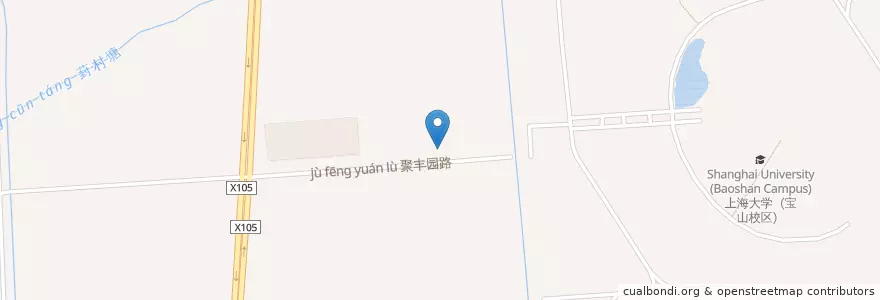 Mapa de ubicacion de Starbucks en 中国, 上海市, 宝山区, 大场镇.