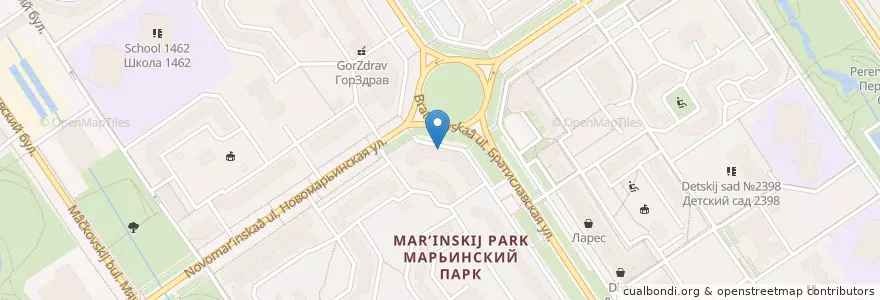 Mapa de ubicacion de Диалог en Rusia, Центральный Федеральный Округ, Москва, Юго-Восточный Административный Округ, Район Марьино.