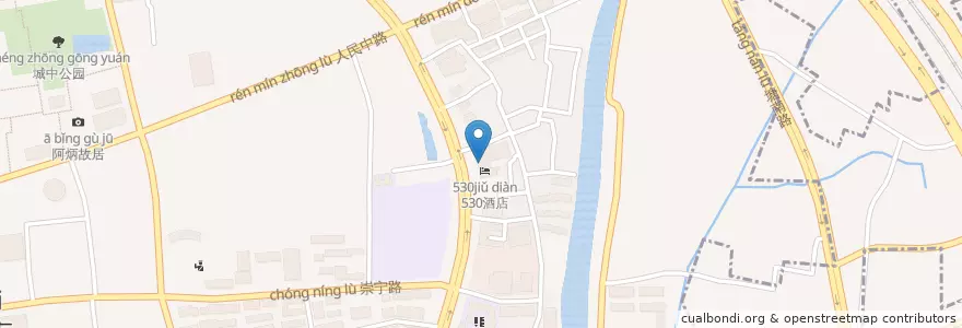 Mapa de ubicacion de Caffe Bene en Cina, Wuxi, 梁溪区(Liangxi).