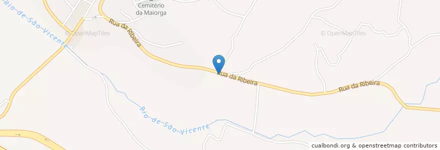 Mapa de ubicacion de Maiorga en Portekiz, Centro, Leiria, Oeste, Alcobaça, Maiorga.