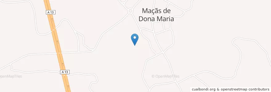 Mapa de ubicacion de Maçãs de Dona Maria en Portugal, Centro, Leiria, Pinhal Interior Norte, Alvaiázere, Maçãs De Dona Maria.