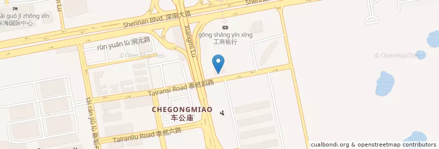 Mapa de ubicacion de 中国光大银行 en الصين, غوانغدونغ, شنجن (الصين), 福田区.