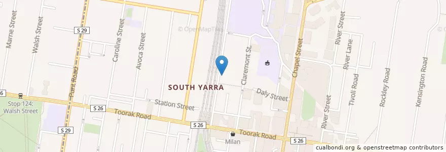 Mapa de ubicacion de Outpost en 오스트레일리아, Victoria, City Of Stonnington.