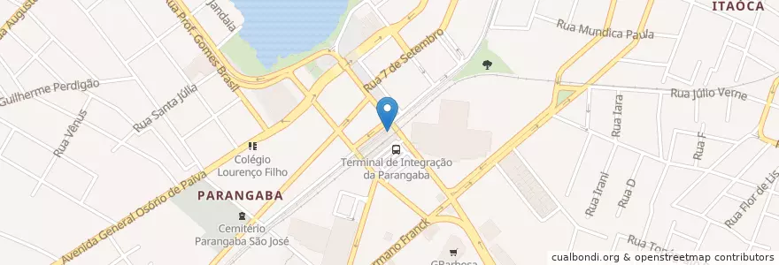 Mapa de ubicacion de Loucos por Coxinha en Brazilië, Regio Noordoost, Ceará, Região Geográfica Intermediária De Fortaleza, Microrregião De Fortaleza, Fortaleza.