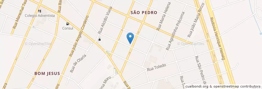 Mapa de ubicacion de Via Malte en Brasile, Regione Sud, Paraná, Região Geográfica Intermediária De Curitiba, Região Metropolitana De Curitiba, Microrregião De Curitiba, São José Dos Pinhais.