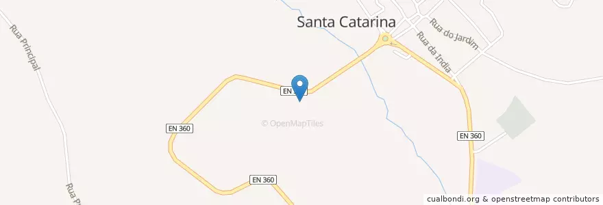 Mapa de ubicacion de Santa Catarina en Portugal, Mitte, Leiria, West, Caldas Da Rainha, Santa Catarina.