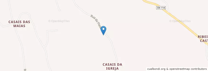 Mapa de ubicacion de Vidais en Portugal, Mitte, Leiria, West, Caldas Da Rainha, Vidais.