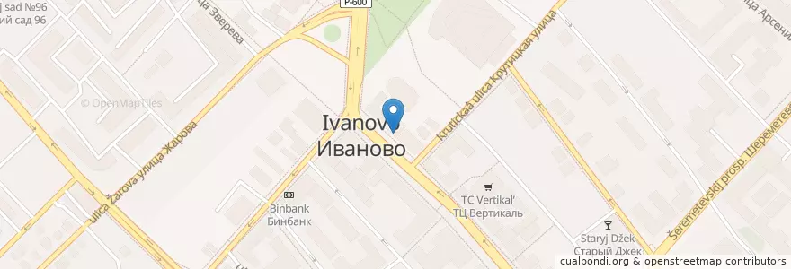 Mapa de ubicacion de ВТБ en Rusland, Centraal Federaal District, Oblast Ivanovo, Ивановский Район, Городской Округ Иваново.