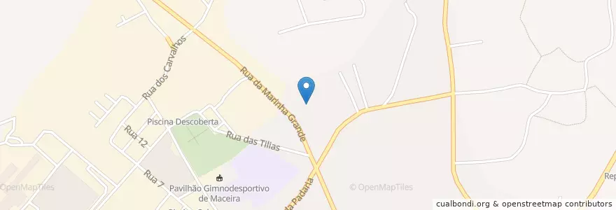 Mapa de ubicacion de Maceira en 포르투갈, Centro, Leiria, Pinhal Litoral, Leiria, Maceira.