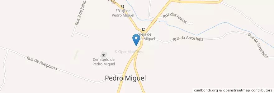 Mapa de ubicacion de Junta de Freguesia de Pedro Miguel en Portugal, Azoren, Faial, Horta, Pedro Miguel.