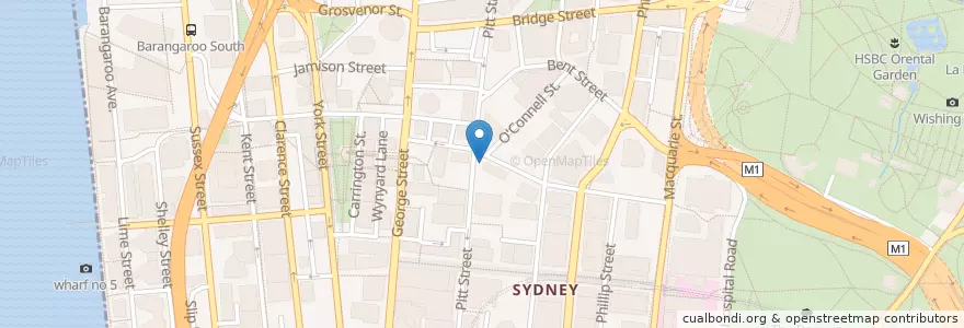 Mapa de ubicacion de Citibank en オーストラリア, ニューサウスウェールズ, Council Of The City Of Sydney, Sydney.