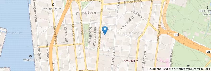 Mapa de ubicacion de Black & White en Avustralya, New South Wales, Council Of The City Of Sydney, Sydney.