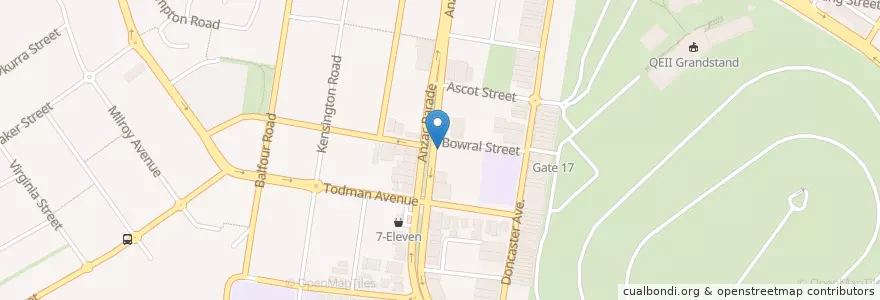 Mapa de ubicacion de OGalo en Australien, Neusüdwales, Sydney, Randwick City Council.