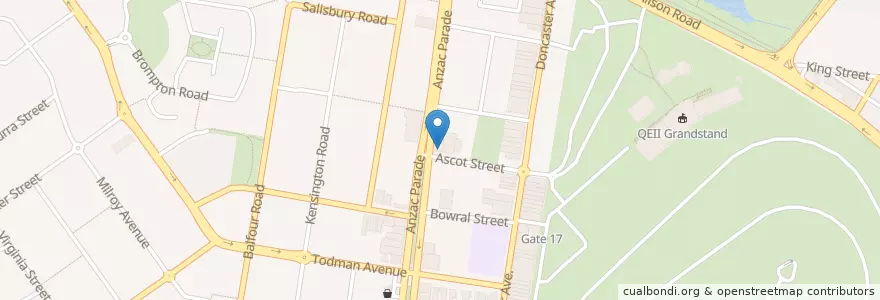 Mapa de ubicacion de Café Jack's en أستراليا, نيوساوث ويلز, Sydney, Randwick City Council.