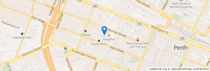 Mapa de ubicacion de Durty Nellys en Australia, Western Australia, City Of Perth.