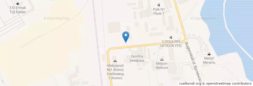 Mapa de ubicacion de Земфира en روسيا, منطقة شمال القوقاز الفيدرالية, Дагестан, Городской Округ Махачкала.