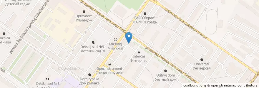 Mapa de ubicacion de ИП Михайлов В.Б. en Russie, District Fédéral Central, Oblast De Tver, Городской Округ Тверь, Калининский Район.
