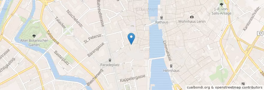 Mapa de ubicacion de Le Relais de l'Entrecôte en Switzerland, Zurich, District Zurich, Zurich.